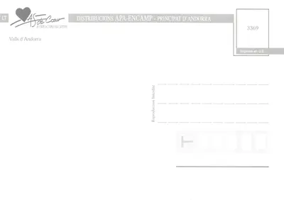 Andorra — Emblematic Places and Landscapes — publisher DISTRIBUTUCIONS APA-ENCAMP — Back