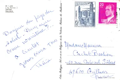 Es Pontas — Rocky Arch in the Distance — Publisher: Edita Bohigas, no. 1.606 — Back