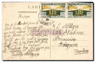 N.D. de ROCHEFORT (Gard) — La Virgen de la Esplanade — editor desconocido — Reverso