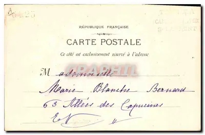 O Salão de Honra do Castelo de Marignane — Marignane 769 — editor Plodéry & Lacour — Verso