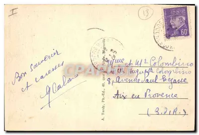 Meyrargues (B.-du-R.) — Ruiny Aqueduku Rzymskiego — Tardy — Rewers