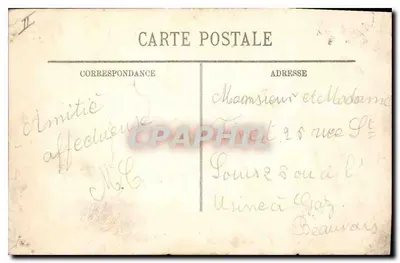 Le Tréport — Przylądek przy wysokiej mierze wody — LL. — Rewers