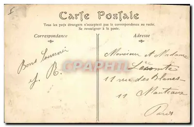 Le Tréport — Widok na przystani w dniu burzy — ND. Fot. — Rewers