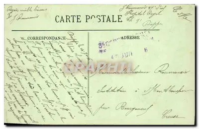 Dieppe — Efekt chmur nad morzem — LL. n° 4016 — Rewers