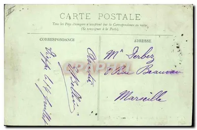Dieppe — L'Arrivée de la « France » — LL. — n° 88 — Verso