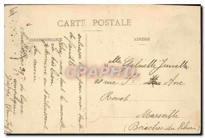 Dieppe - Zamek i Hotel Regina, widziane z Ogródka Kasyna — A. Bettembos, n° 402 — Rewers