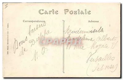 Dieppe — A Dique em um Dia de Tempestade — ND. Fot. — Verso