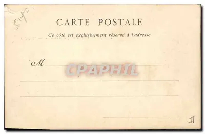 Stara pocztówka Dieppe — kasyno i stary zamek — Rewers