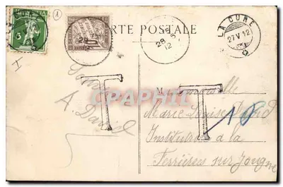 Il Giura pittoresco — La Mare di nebbia e le Alpi — Michiocy, Edit. Bellegrande (Ozenne) — Verso