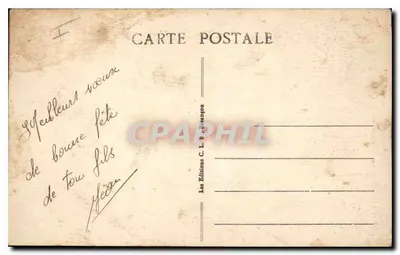 Frontière Franco-Suisse — Saut du Doubs (haut. 27 m.) — Éditions C. L. E. Sangon — Verso