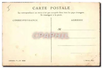 Jura — Dolina Bièvre blisko Saint-Claude — Agenda P.L.M. 1926 — Rewers