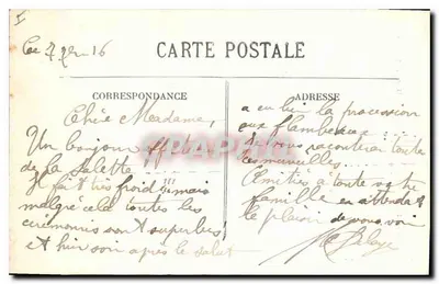 Dauphiné — Pelerinagem de N.-D. de la Salette — A Aparição - E.R. — Verso