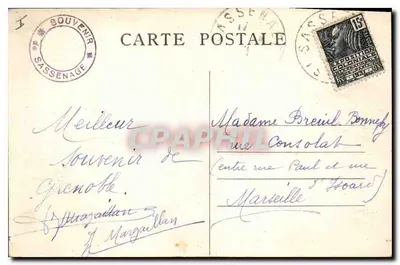Dauphiné - SASSENAGE — Binnenkant van de Grotten — De Kachel van de Duivel — Achterkant