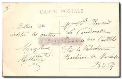 Sassenage, o Castelo das Colinas - E.R. - Dauphiné — Verso