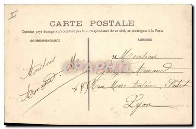 Castelo das Colinas de Sassenage — Edição V. Prat, buralista — Verso
