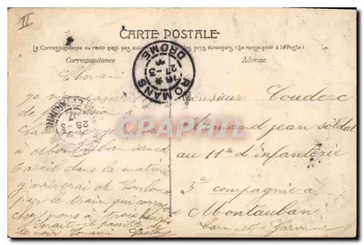 Sassenage — Le Furon i Góry Cuves — Cliché D. F. — Rewers