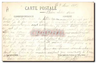 Saint-Léger - A Igreja — Haute-Alsace, editor Chaudourne, n° 737 — Verso