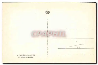 Restaurant 'A La Canette D'Or' — Strasbourg — éditeur Musée Alsacien — Verso