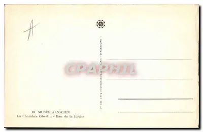 Pokój Oberlin - Ban de la Roche — Muzeum Alzackie — Paryż — Rewers