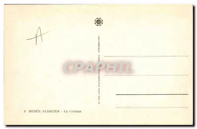 Kuchnia — Muzeum Alsaskie — Paryż - Strasburg — Rewers