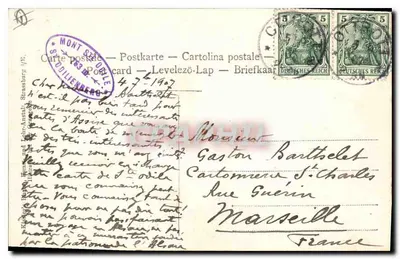 Klasztor św. Odile — Mont Sainte-Odile — wydawca nieznany — Rewers
