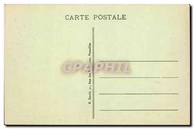 Galeria das Glácias — Sala do Tratado de Paz assinado em 28 de junho de 1919 — F. David, Rue des Réservoirs, Versailles — Verso