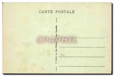 Versailles - O Palácio - A Capela — editor F. David, Versailles — Verso