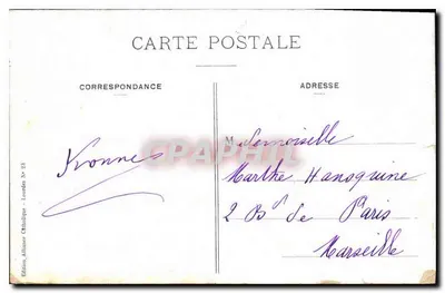 Lourdes - De Boulevard de la Grotte - N° 23, Uitgave Allianter Catholique — Achterkant