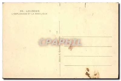 Lourdes — Esplanada i Bazylika — Wydawnictwo E. Quinault, Lourdes — Rewers
