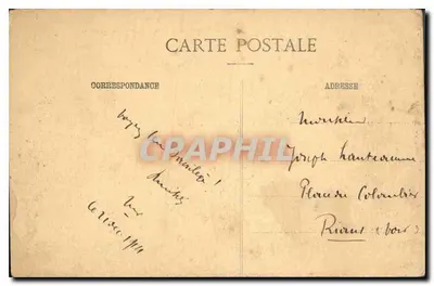Reims — Catedral e Arcebispo após o incêndio — Imprimeries Réunies de Nancy - Cl. Maunier - n°1 — Verso