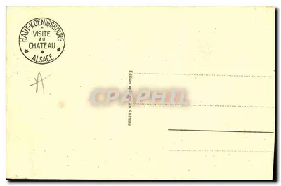 Haut-Kœnigsbourg — Widok ogólny — Wydanie specjalne zamku — Rewers