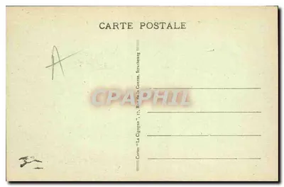 Balão da Alsácia (alt. 1256 m.) — Vale da Doller — Carta 'A Garça', Strasbourg — Verso