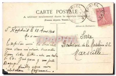 St-RAPHAEL - A Praia e os Banhos — Fot. De Sury — Verso