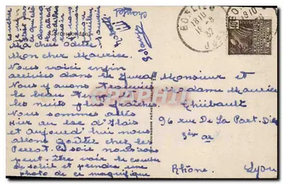Madeira no lago de Bonlieu — vista florestal — editor não identificado, número de série não visível — Verso