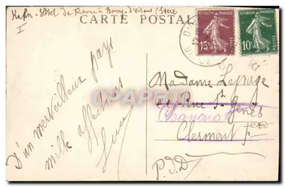 Le BOURG-d'OISANS e as Grandes-Rousses - Dauphiné — E.R. n°710 — Verso
