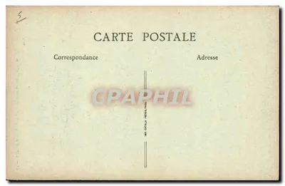 Charlieu (Loire) — El Porche de la Abadía de los Benedictinos — B. R. Paris, n°43 — Reverso