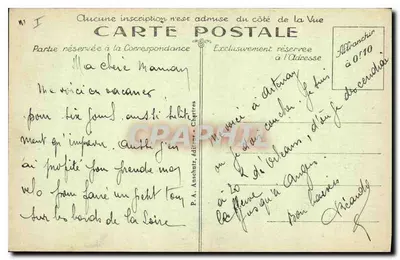 Chartres — Katedra widziana z Porte Guillaume — P. H. — Rewers