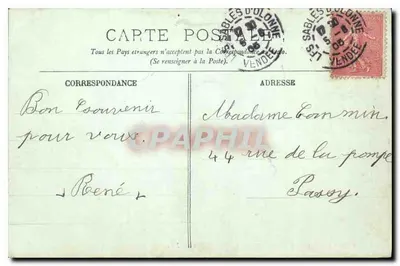 Les Sables-d'Olonne — Efekt fal — LL. n° 98 — Rewers