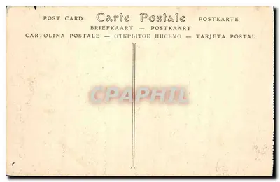 Stara pocztówka Menton Zatoka Garavan i stara miasto — Rewers