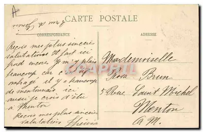 AIX-LES-BAINS - Widok na Grand Cercle — wydawca Léonard, nr 552 — Rewers