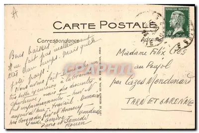 Aix-les-Bains — Lago do Bourget — Tunel de Saint-Innocent, Rochas de Brizon, A Ponta do Lago e O Colmeiro — L.L. n°208 — Verso