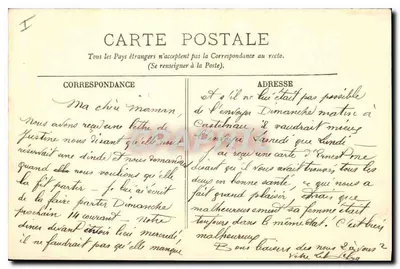 Rouen — La Corte del Palacio de Justicia — LL. — Reverso