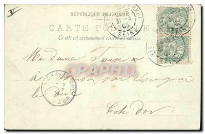 Rouen — Ogólny widok z mostu transbordowego — LL. — Rewers