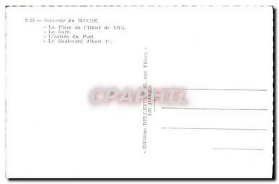 Havre — Souvenir du Havre — Éditions Belliveau, 85, rue Thiers — Rewers