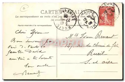 LE HAVRE — Łódki w przystani — Zbiór A.D. — Rewers