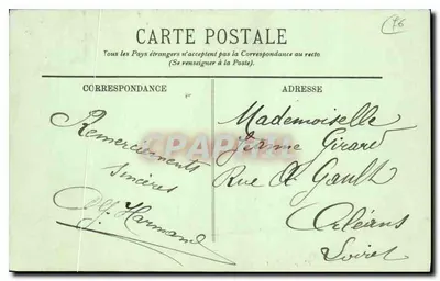 Le Havre — O Antigo Portão — LL. — n° 530 — Verso