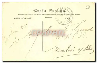 Le Havre — Departure of a Three-Masted Ship — Publisher: C. L. Baudry, n° 64 — Back