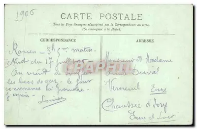 Le Havre — A Nova Dique — LL. — Verso