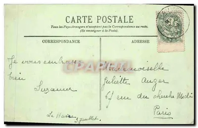 Le Havre — A Dique e o Anteporte — LL. — n° 101 — Verso