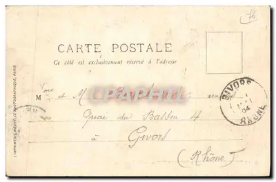 Le Havre - Il Porto e i Bacini - L'Augustin Normand in uscita - LL. - L'Imprimerie Nouvelle Photographique, Parigi — Verso